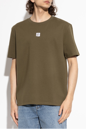 Balmain Camiseta con logo bordado