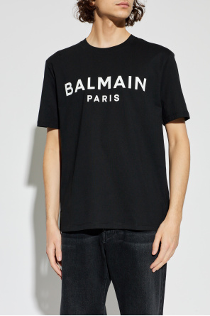 Balmain T-Shirt mit aufgedrucktem Logo