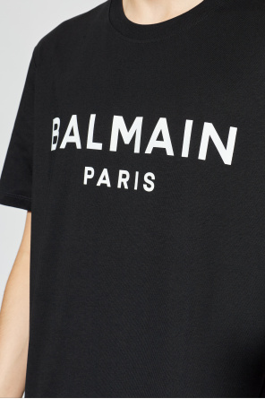 Balmain T-Shirt mit aufgedrucktem Logo