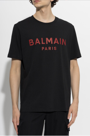 Balmain T-shirt z nadrukowanym logo