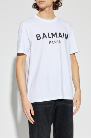 Balmain T-Shirt mit aufgedrucktem Logo