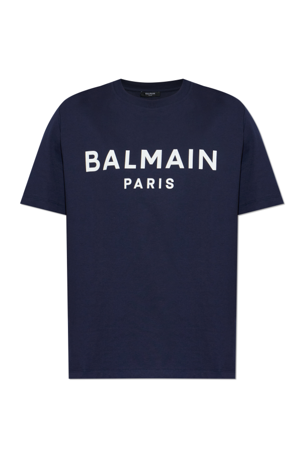 T-shirt with printed logo od Balmain