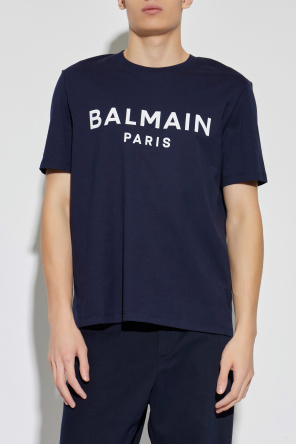 Balmain T-Shirt mit aufgedrucktem Logo