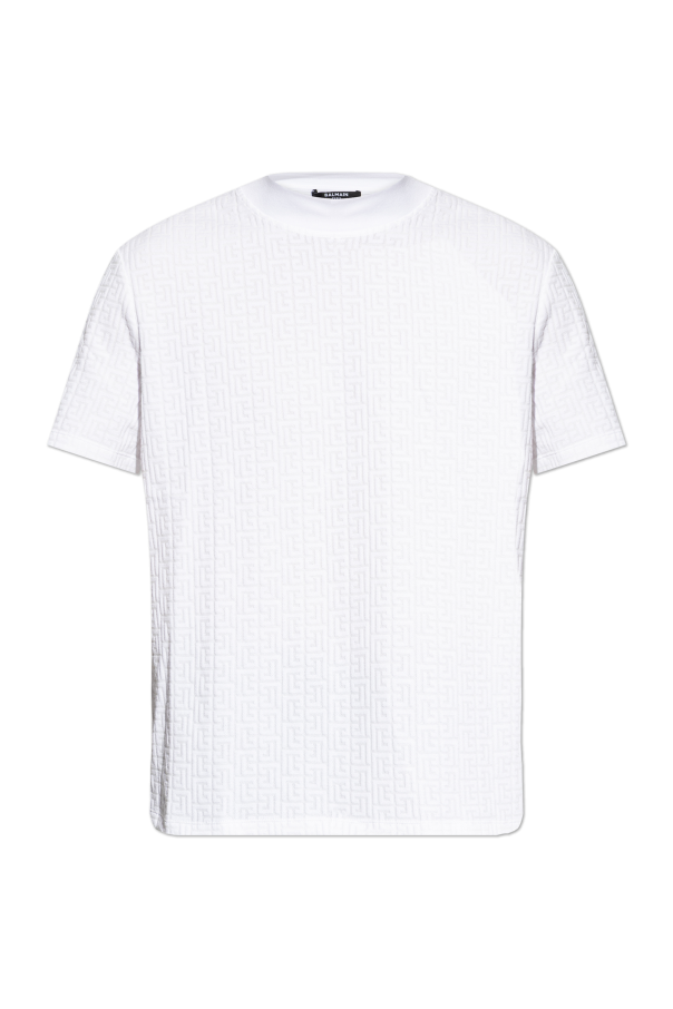 T-shirt with monogram od Balmain