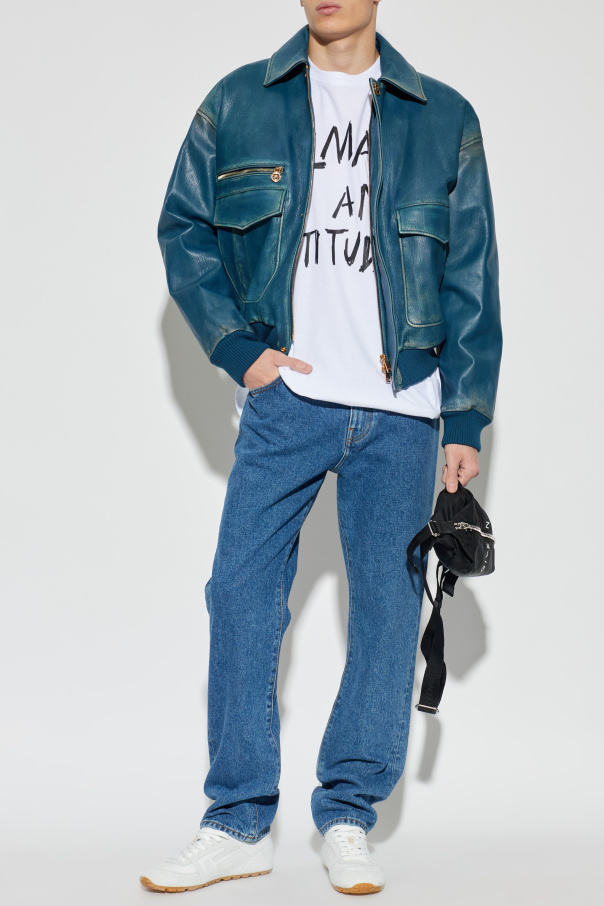 Balmain Camiseta con logotipo impreso