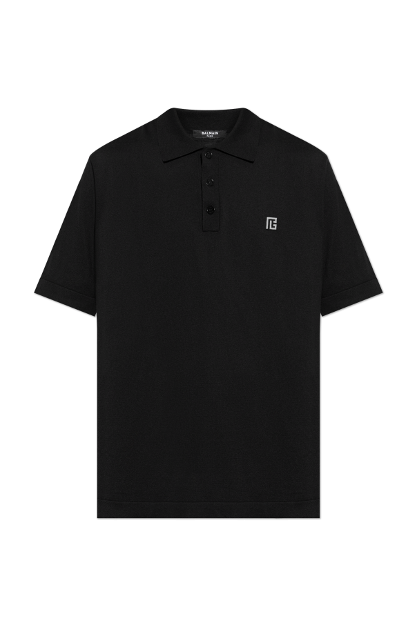 Polo with logo od Balmain