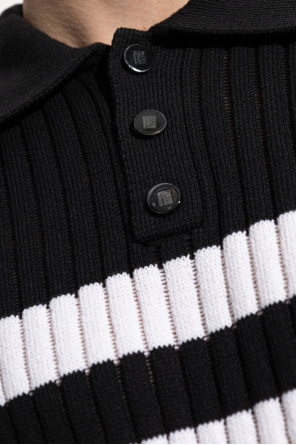 Balmain Striped polo shirt