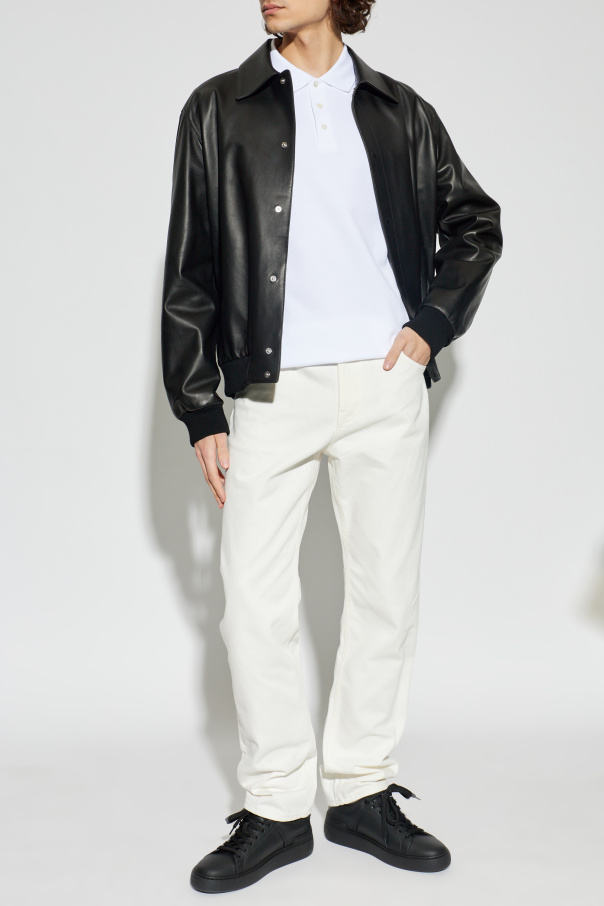 Balmain Polo con logo bordado