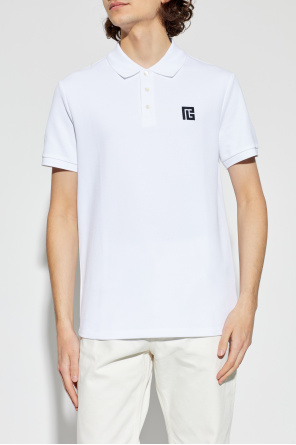 Balmain Polo con logo bordado