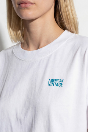 American Vintage T-shirt com logótipo estampado