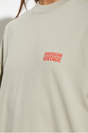 American Vintage T-Shirt mit aufgedrucktem Logo