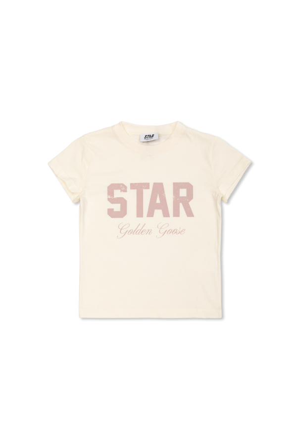 T-shirt with logo od Golden Goose Kids