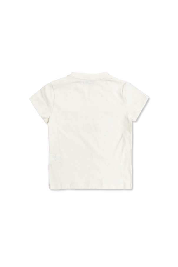 Golden Goose Kids T-shirt with a shimmering logo