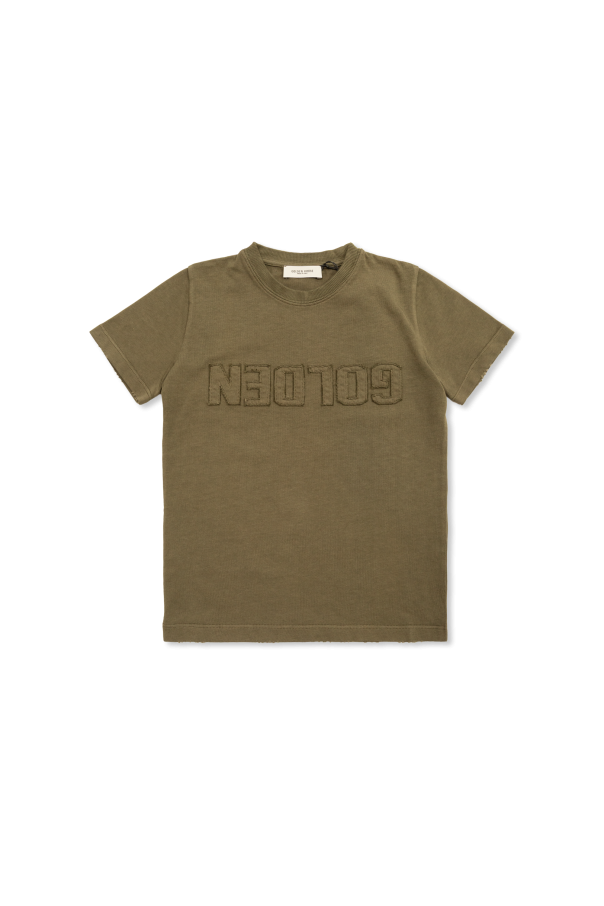 T-shirt with a patch od Golden Goose Kids