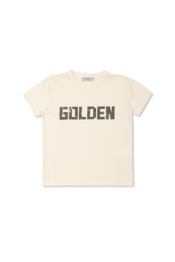 T-shirt with logo od Golden Goose Kids