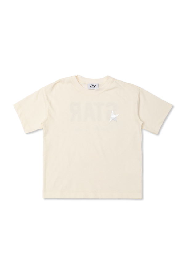 T-shirt with logo od Golden Goose Kids
