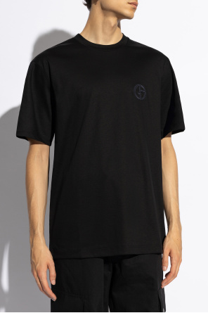 Giorgio Armani T-shirt z wyszytym logo