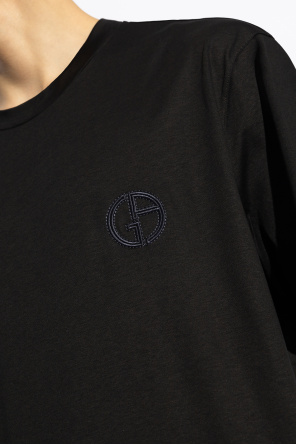 Giorgio Armani T-shirt z wyszytym logo