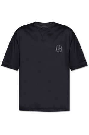 Camiseta con logo bordado