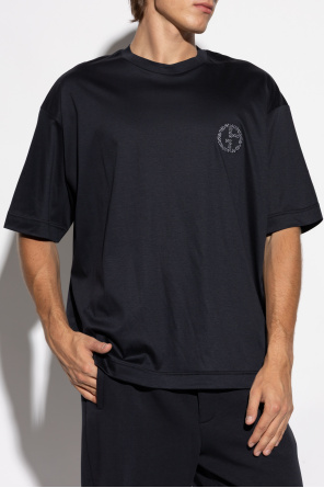 Giorgio Armani T-shirt z wyszytym logo
