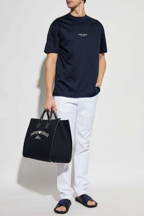 Giorgio Armani Camiseta con logo impreso