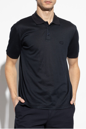 Giorgio Armani Polo con logo bordado