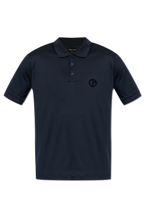 Polo con logo y acabado aterciopelado