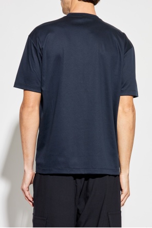 Giorgio Armani T-Shirt mit Logo und samtigem Finish