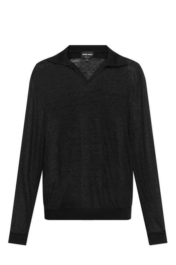 Linen polo od Giorgio Armani