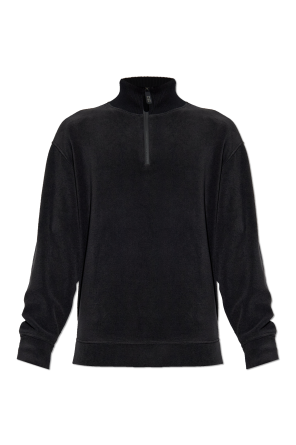 Fleecejacke mit Stehkragen