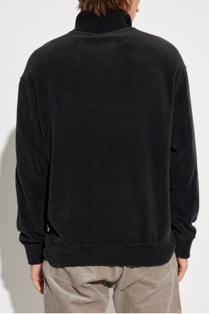 Giorgio Armani Fleece sweatshirt with stand-up collar