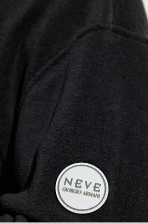 Giorgio Armani Fleece sweatshirt with stand-up collar