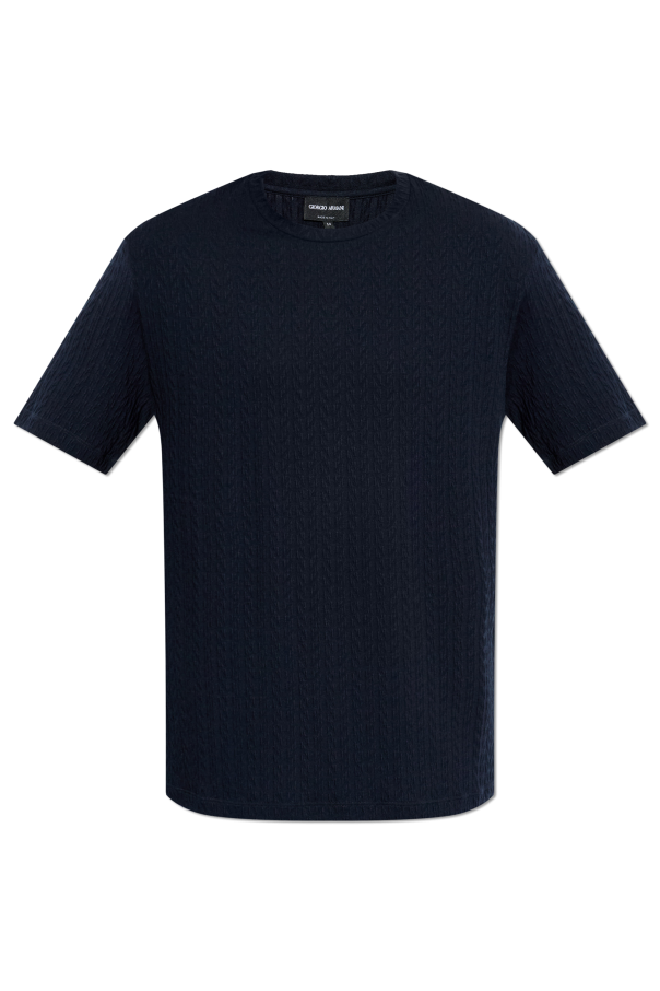 T-shirt with a raised pattern od Giorgio Armani