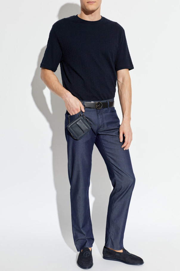 Giorgio Armani T-shirt z wypukłym wzorem