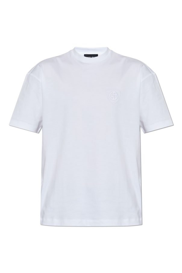 T-shirt with embroidered logo od Giorgio Armani