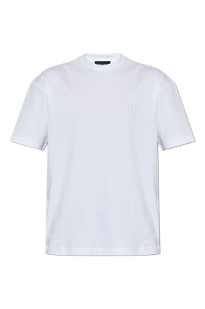 Camiseta con logo bordado
