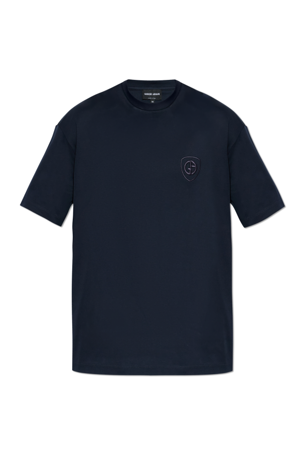 T-shirt with embroidered logo od Giorgio Armani