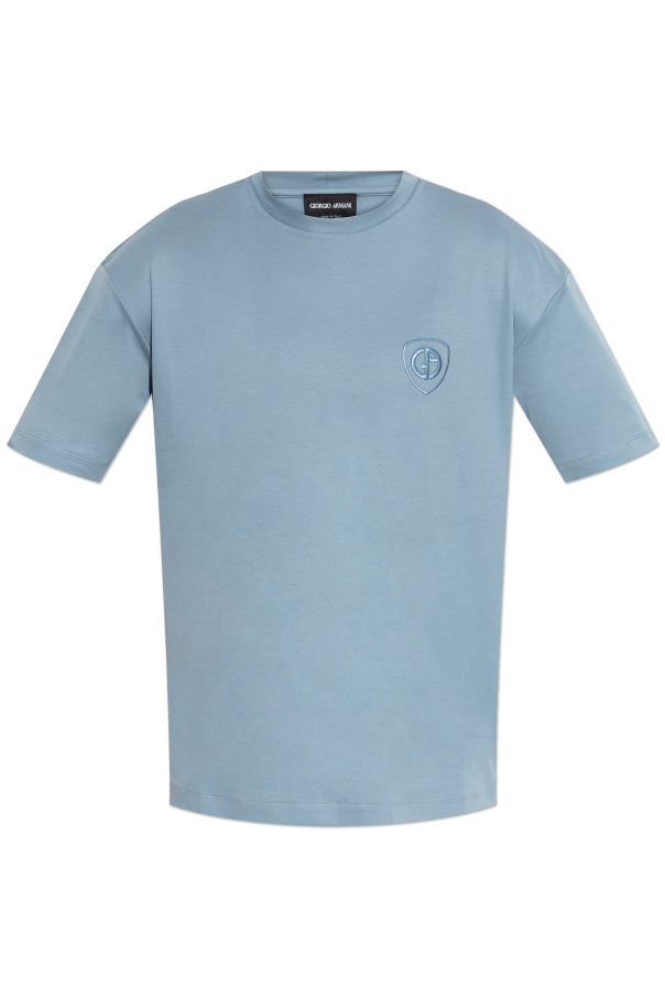 T-shirt with embroidered logo od Giorgio Armani