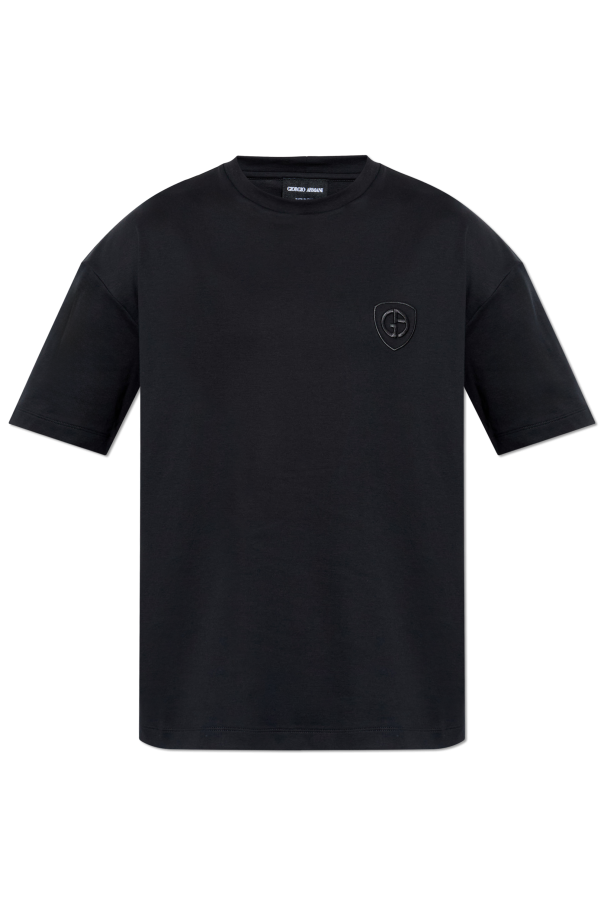 T-shirt with embroidered logo od Giorgio Armani