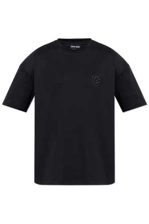 T-shirt with embroidered logo