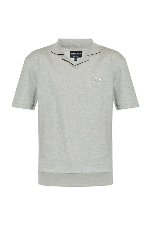 Polo with embroidered logo od Giorgio Armani