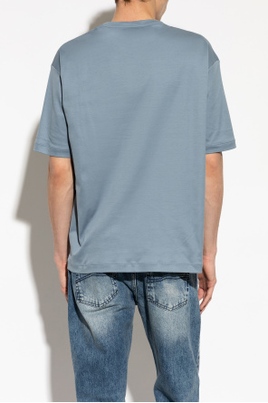 Giorgio Armani T-shirt com logótipo bordado
