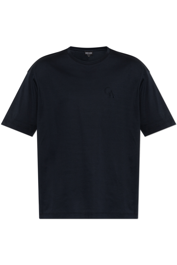 T-shirt with embroidered logo od Giorgio Armani