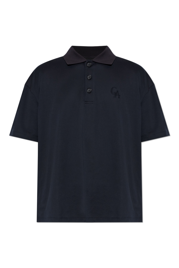 Polo with embroidered logo od Giorgio Armani