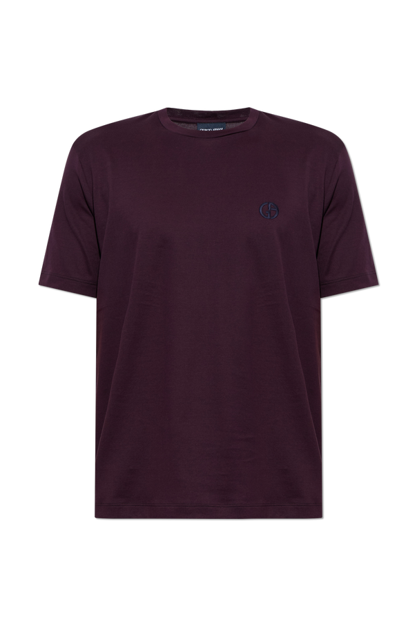 Giorgio Armani T-shirt de algodão com logótipo