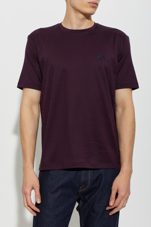 Giorgio Armani T-shirt de algodão com logótipo
