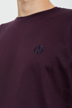 Giorgio Armani T-shirt de algodão com logótipo