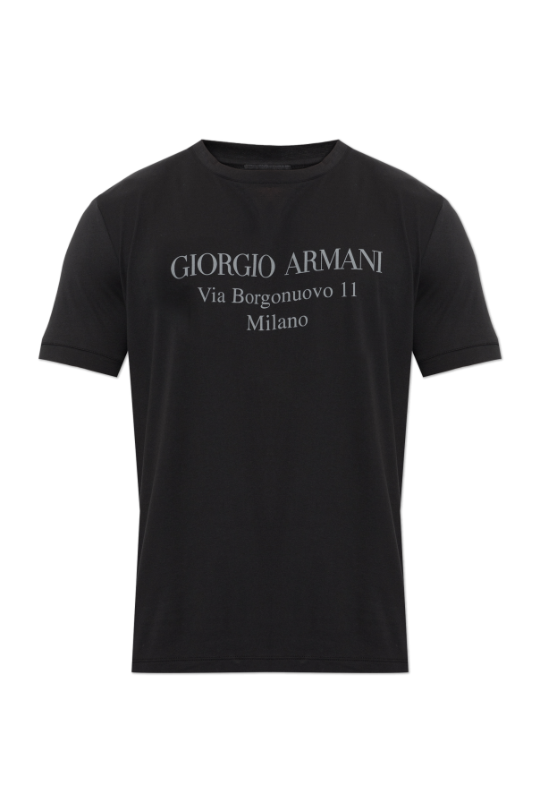 T-shirt with print od Giorgio Armani