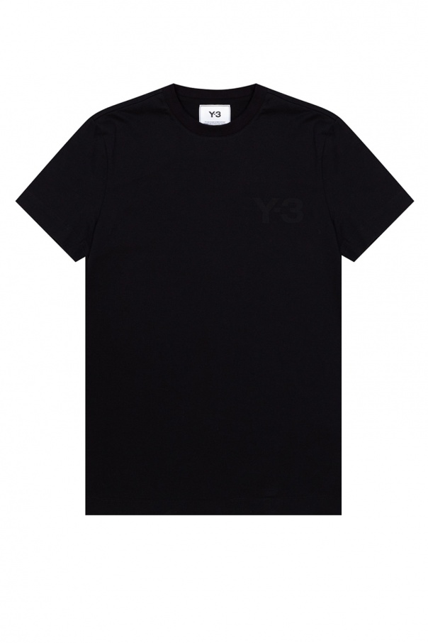 Y-3 Yohji Yamamoto Pretty Green Live Forever T-shirt bianca con logo a stemma
