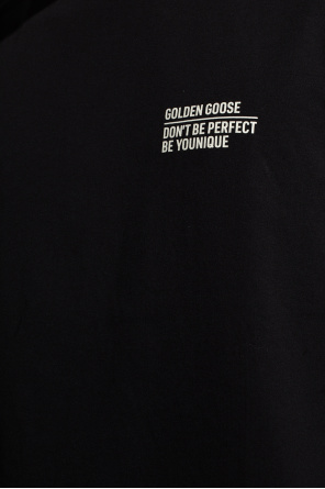Golden Goose TEEN Never Stop Exploring logo-print T-shirt Schwarz